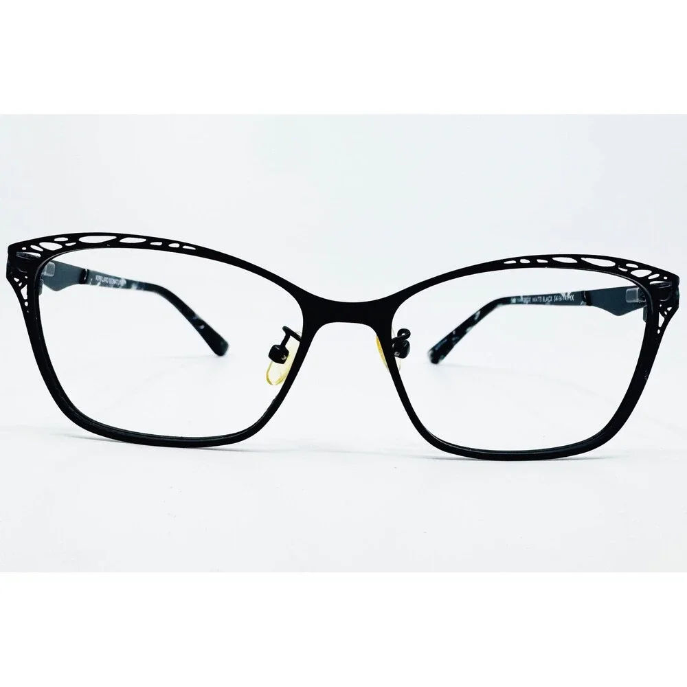 Kirkland Signature Narcisse Eyeglasses Womens Matte Black Cat Eye 54-16-140 54mm